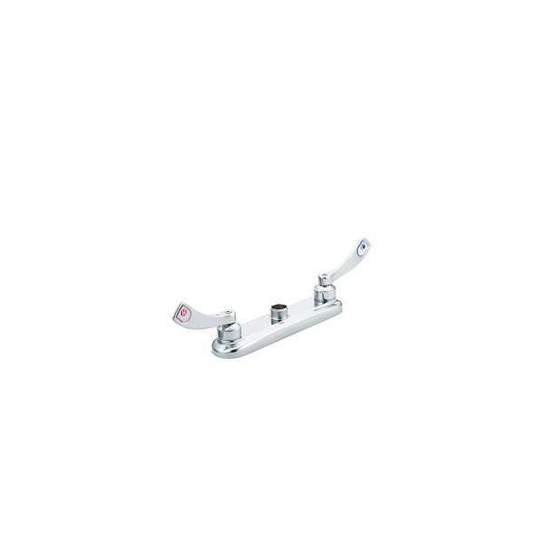 Chrome Two-Handle Kitchen Faucet